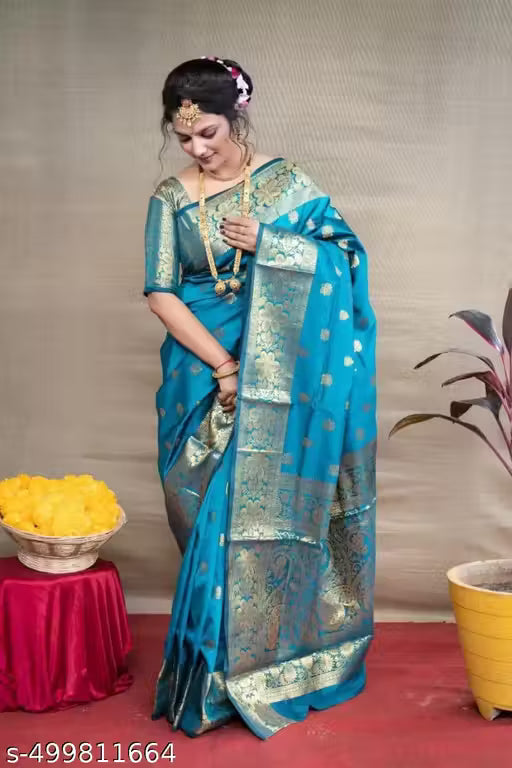 Woven Banarasi Jacquard Saree