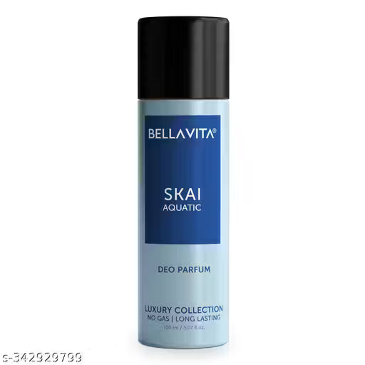 Bella Vita Organic Men's Long Lasting Body Perfume Deo Gift Set with Skai +CEO Man + OUD White (Pack of 3 x 150 ML Each)